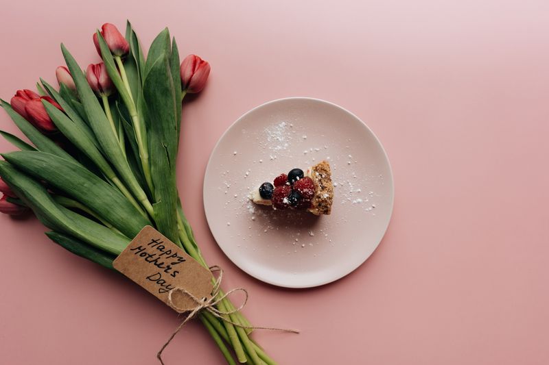 Cardamom semolina cake with rose syrup