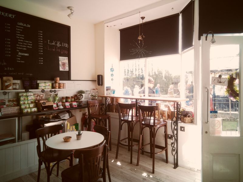 Tatte bakery interior — elegant café setting for franchisees